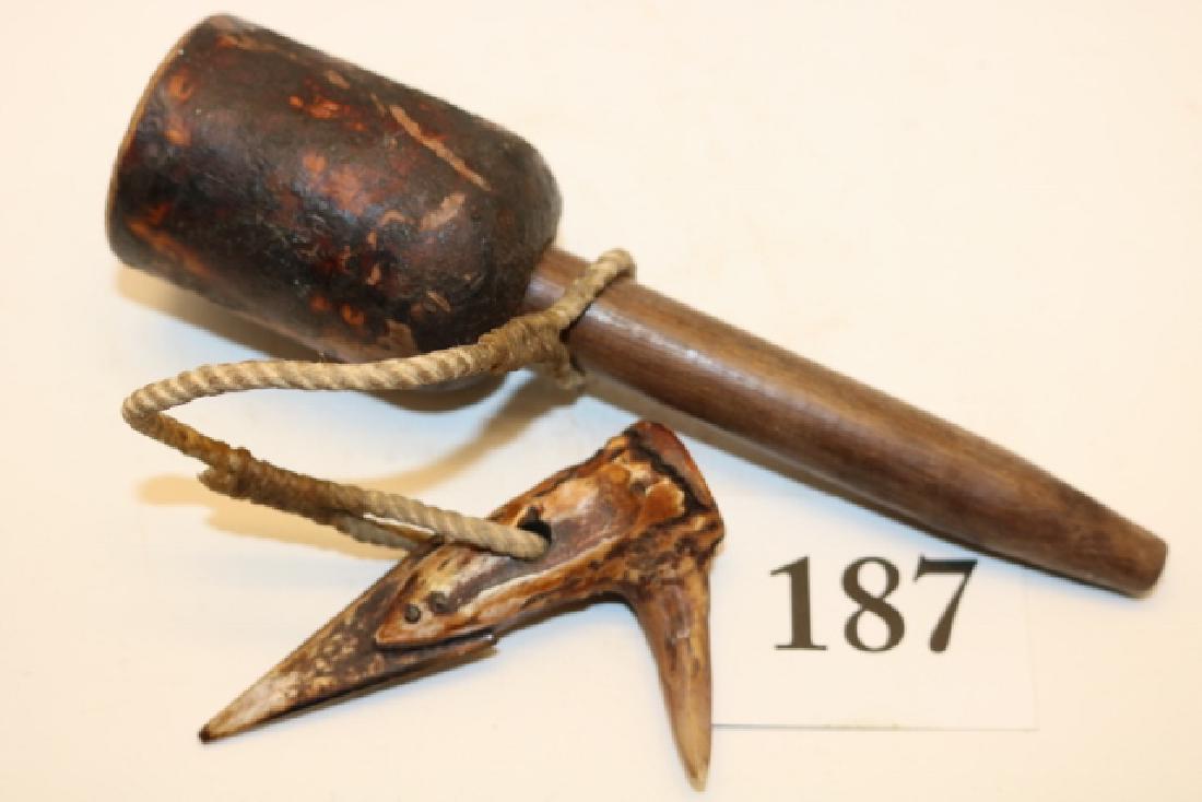 Inuit Toggle Harpoon Display: 9 ½” Inuit Toggle Harpoon Display, Alaska