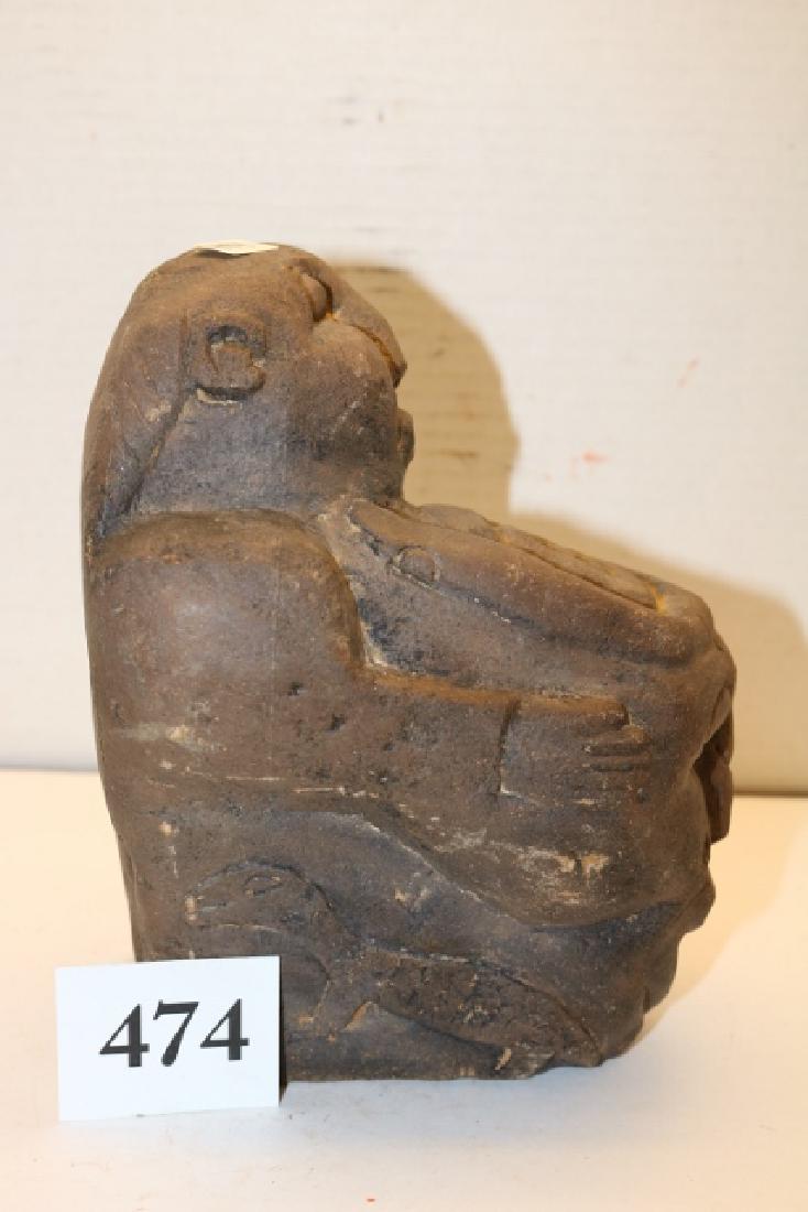 Stone Figure, 3 Heads: 7 ½” x 5” x 4 ½” Stone Figure, 3 Heads, age uncertain