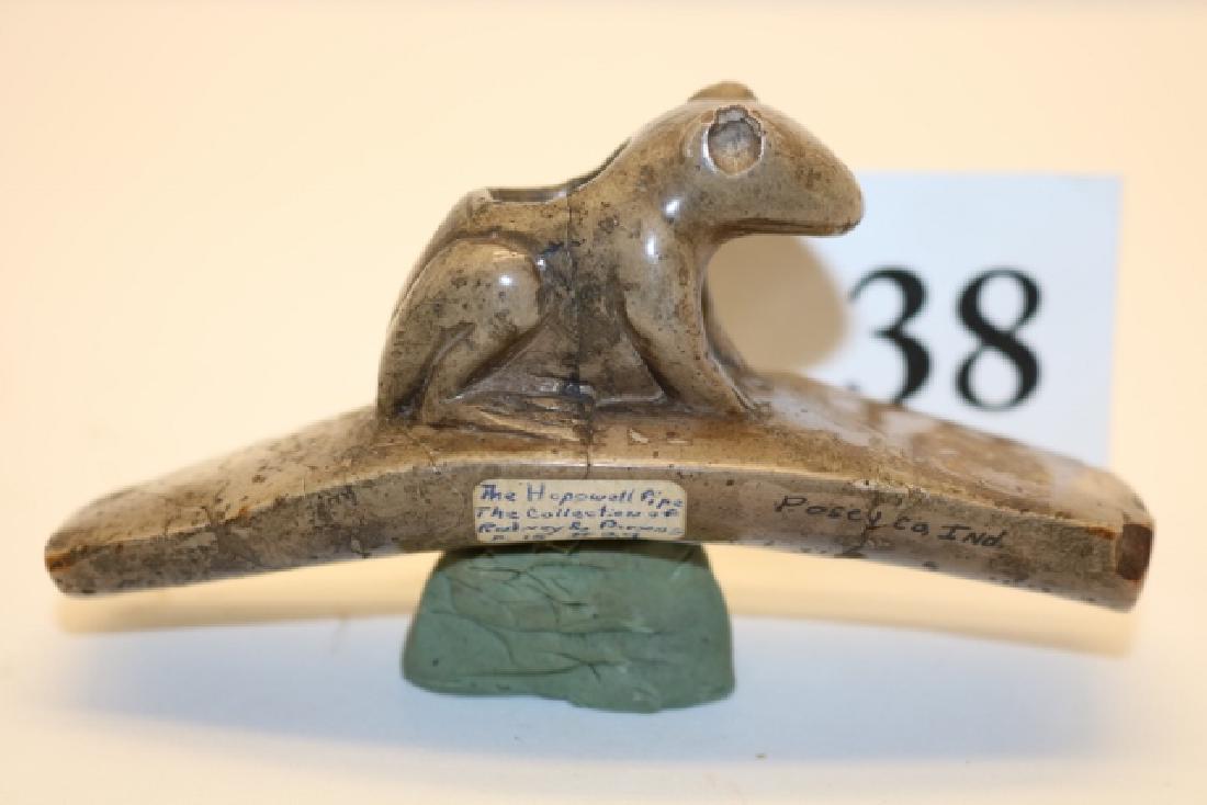 Pipestone Frog Effigy Hopewell Platform Pipe (1 of 5)