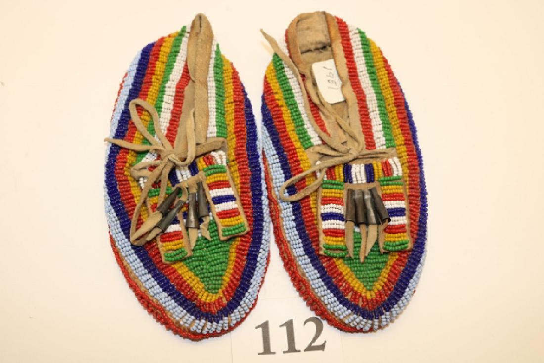 Pair Childs Beaded Moccasins (1 of 2)