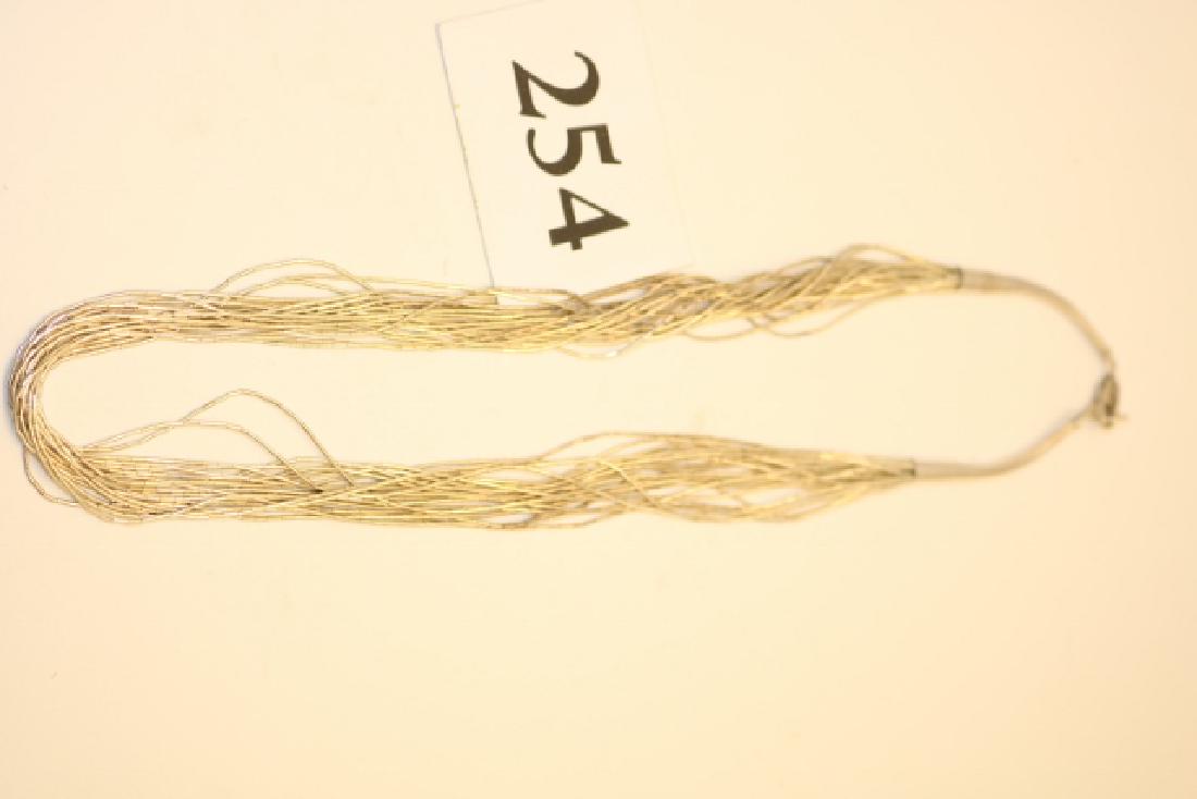 Multi Strand Liquid Silver Necklace (1 of 1)