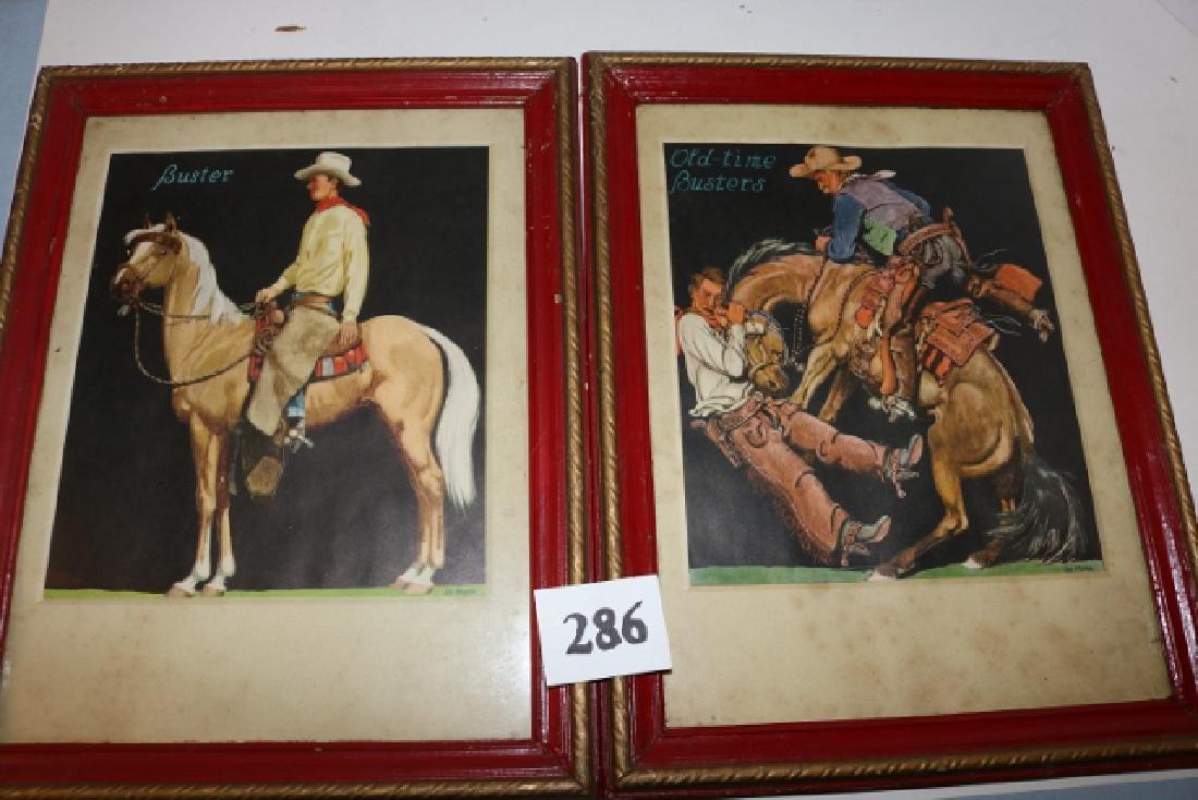 (4) Men on horse backs Lithos: (4) 10” x 14” Men on horse backs Lithos