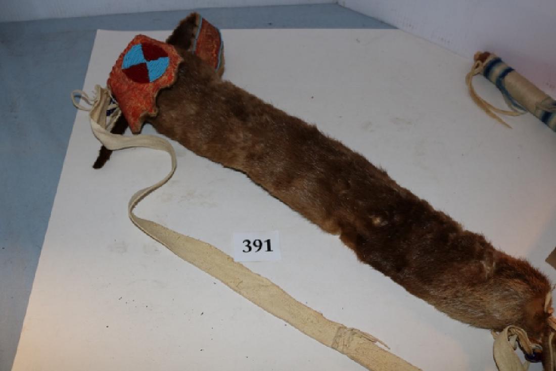 Hide Bead Decorated Fringe Quiver (1 of 3)