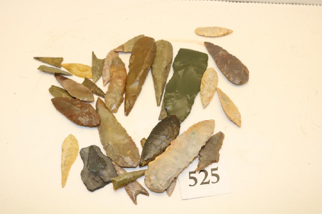 29 Assorted Flint Points. Knives (1 of 1)