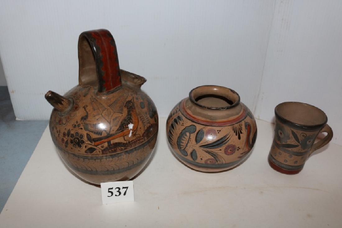 3 Decorated Mexican Pottery Vessels (1 of 1)