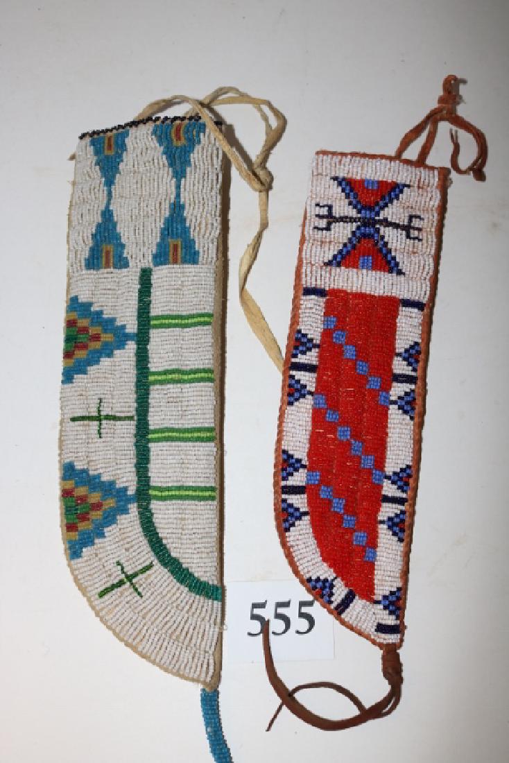 2 Contemporary Beaded Knife Sheaths (1 of 2)