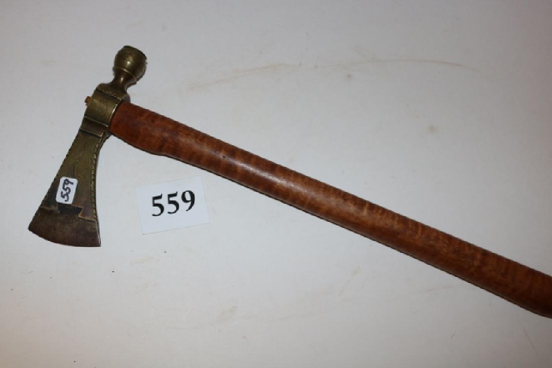 Brass Engraved Pipe Tomahawk (1 of 3)