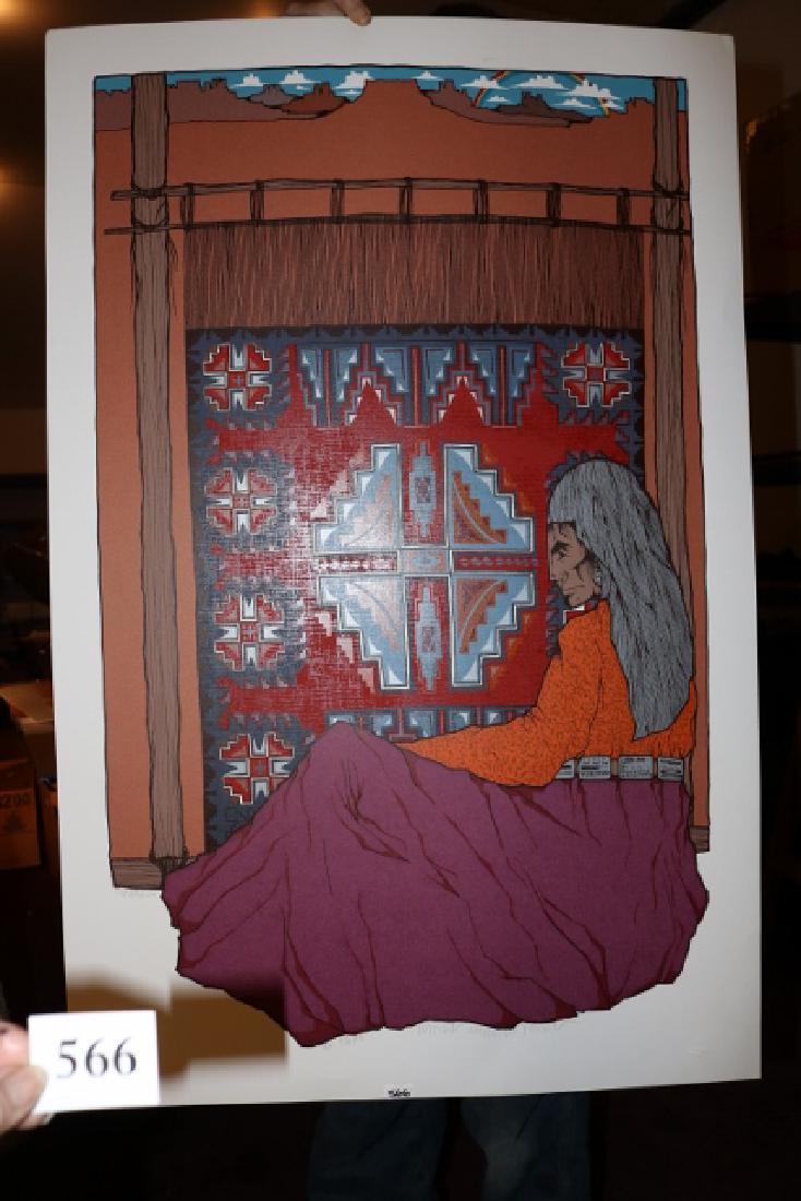 Lithograph Indian Weaving (1 of 3)