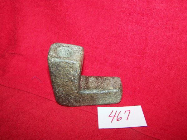 "L" Steatite Pipe: 4 1/2" "L" Steatite Pipe – Cobb Co. Ga.