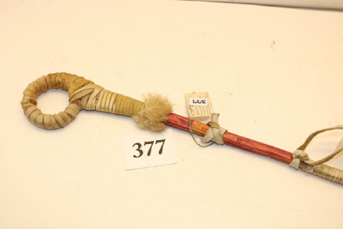 Toy Wood Dance Wand: 15” Toy Wood Dance Wand Hide Wrapped – no shipping out of country