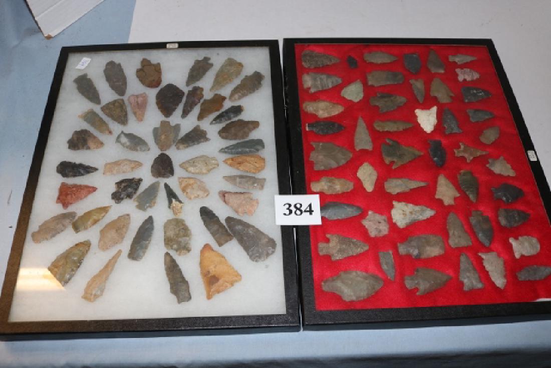 50 Flint Points: 12 x 16 Frame with 50 Flint Points and 12 x 16 Frame with 48 Flint Points