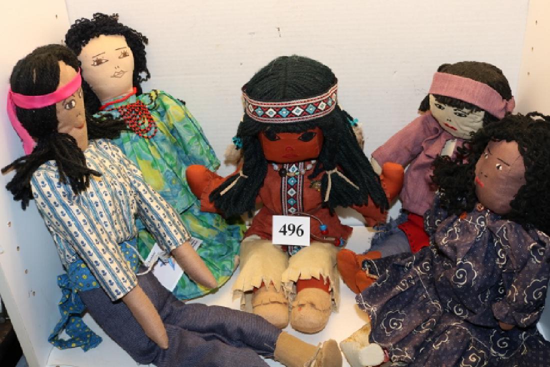 Navajo Male Doll: 24” Navajo Male Doll, 18” Western Apache Male-Female Dolls, 18” Male Doll, 18” Female Doll