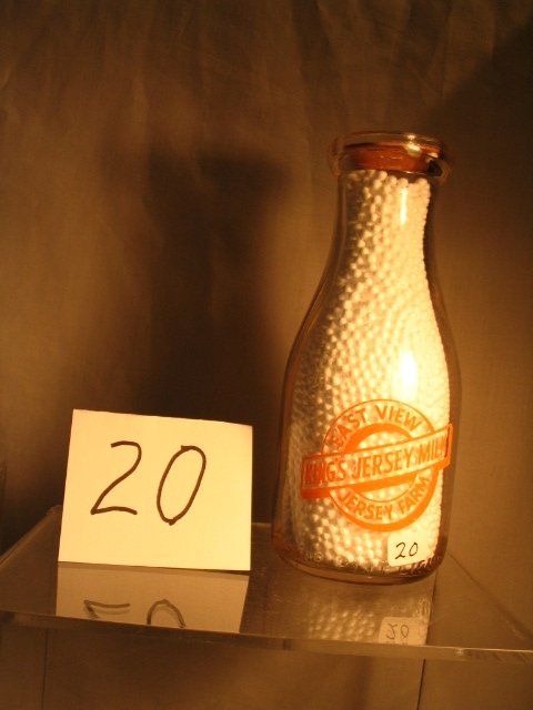 East View Jersey Farm Milk Bottle