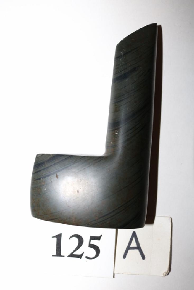 Banded Slate Polished Geniculate: 5” x 3” Banded Slate Polished Geniculate, Clinton Co. Ohio, Fine