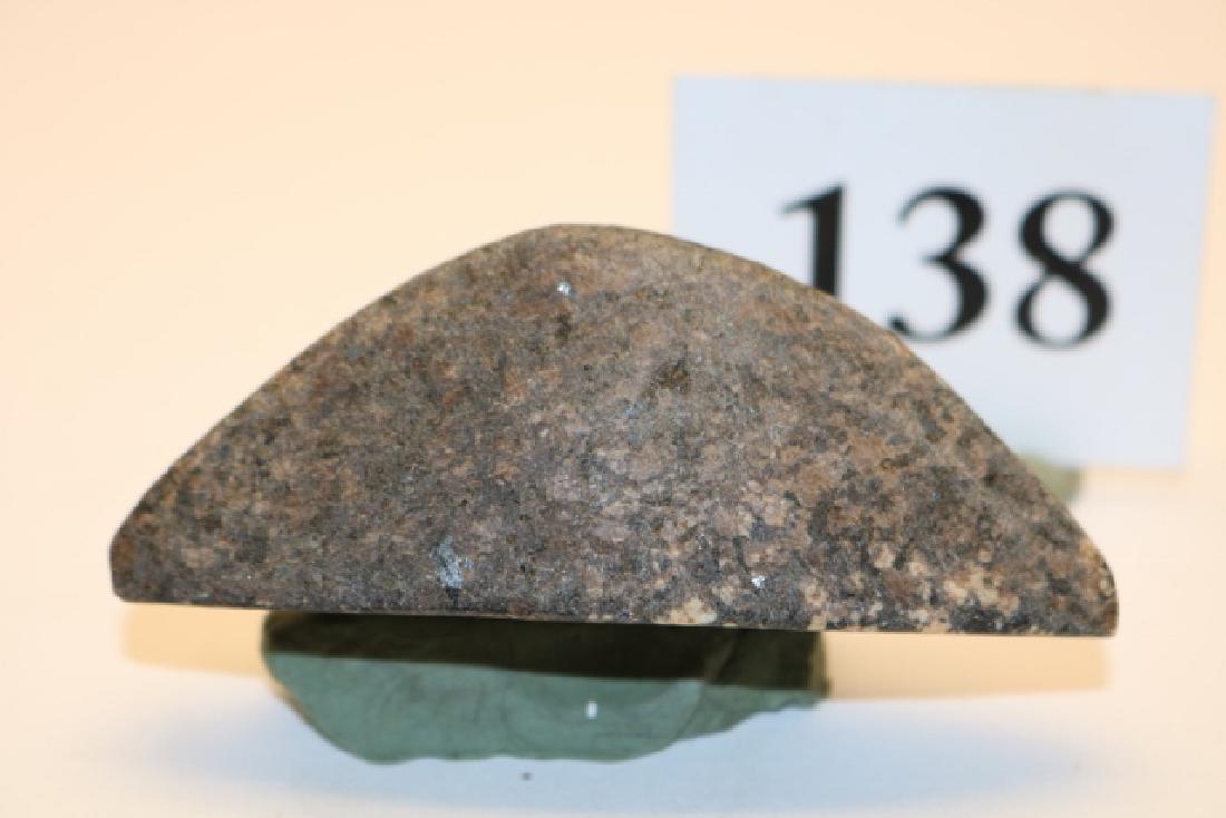 Boatstone, Porphyry: 3 ½” Boatstone, Porphyry, Scioto Co. Ohio