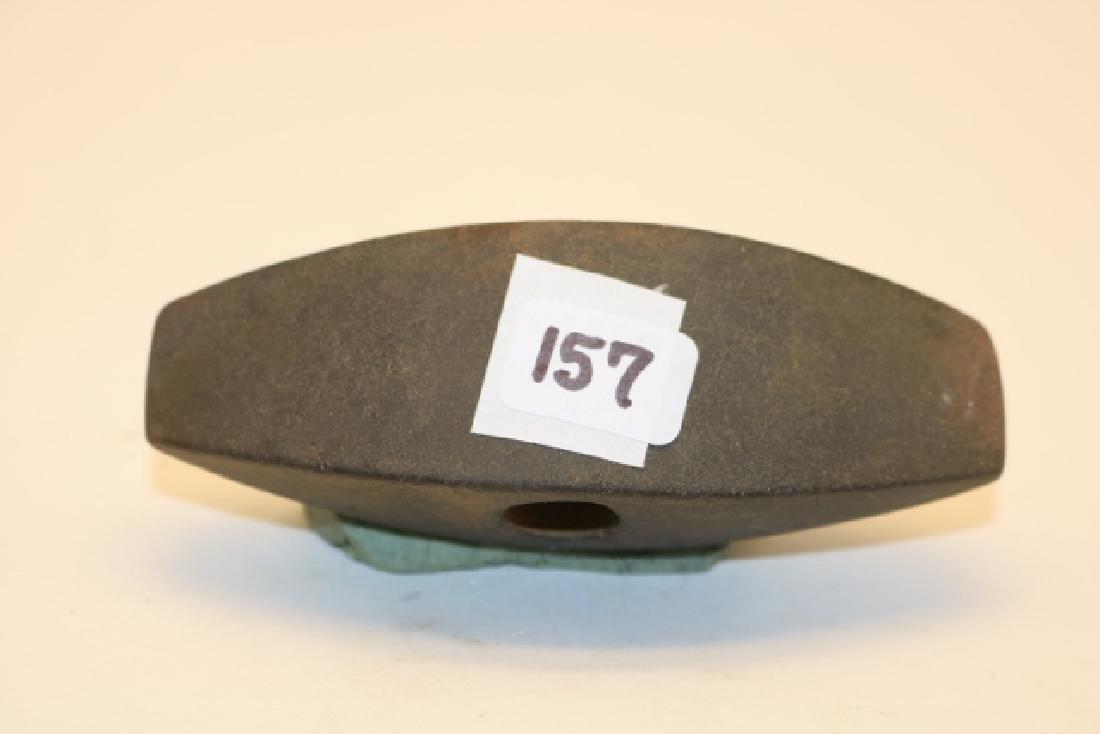 Slate Bannerstone: 3 7/8” Slate Bannerstone, Montgomery Co. Tenn., Ex. George Sims Coll.