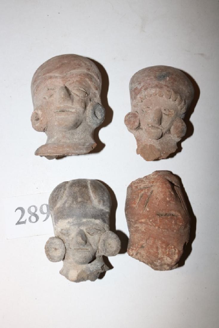 4 Pottery Heads, Mayan?: 4 Pottery Heads, Mayan?, Mexico