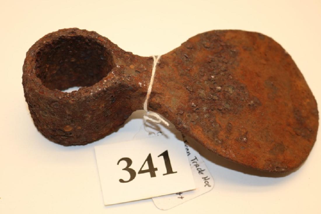 7” 18th Century Trade Hoe: 7” 18th Century Trade Hoe, Ottawa Indian, Mackinaw Co. Michigan