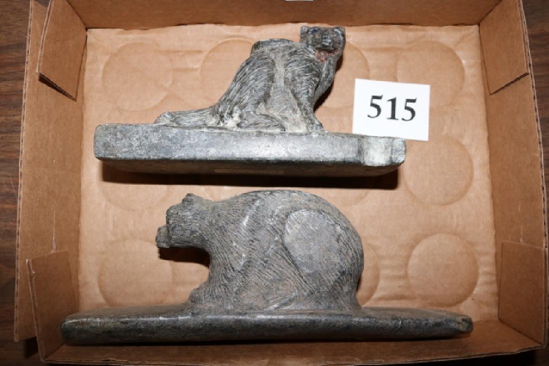 (2) Bear Effigy Great Axes: (2) Bear Effigy Great Axes – both age uncertain