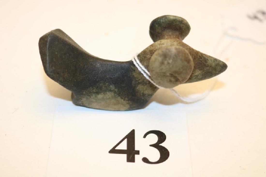 Porphyry Popeye Birdstone: Porphyry Popeye Birdstone – George Willis Coll. Angola, Indiana 3”