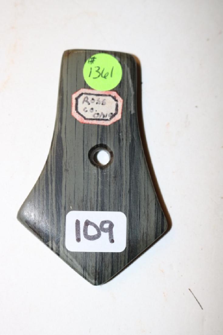 Banded Slate Pendant: Banded Slate Pendant – Found in Ross Co. Ohio – 3”