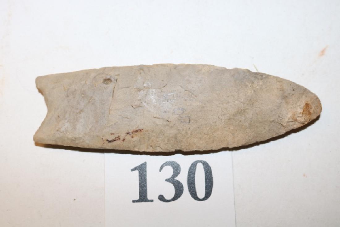 Clovis: Clovis - 4 ½Â” Licking River, Fleming Ky. & Dick Coulter Coll. 1994 - 1/2" down from tip looks to be broken & glued