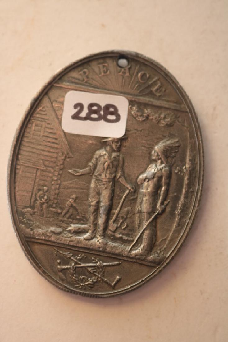 Grover Cleveland Peace Medal: Grover Cleveland Peace Medal – 1886 – Pewter – 3”