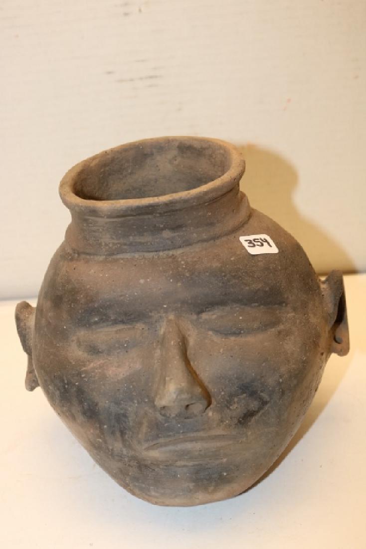 Mississippian Arkansas Head Pot: Rare Mississippian Arkansas Head Pot – Ark. - 6 ½” Early Mississippian Culture found on the Tyler Mound Site, Fulton Co. Kentucky, Cat No. P579 Frank Morast Coll.