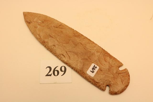 Seriated Dove Tail – 8 ½” Long: Large Texas Flint Company Seriated Dove Tail – 8 ½” Long