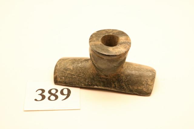 3 ¾” Long Platform Pipe: 3 ¾” Long Platform Pipe – Steatite – Found in Jefferson County Ohio