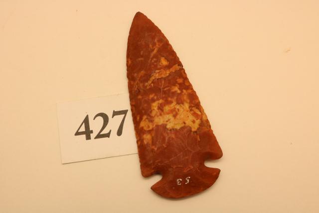 Flint Ridge Dovetail Point: Flint Ridge Dovetail Point – 4 ¾” Long – Licking County Ohio – X – Lynwidner