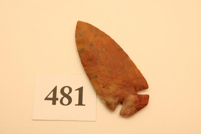 Flint Ridge Dove Tail Point: Flint Ridge Dove Tail Point – X – Doug Miller – 3 ½” Long - Wood County Ohio