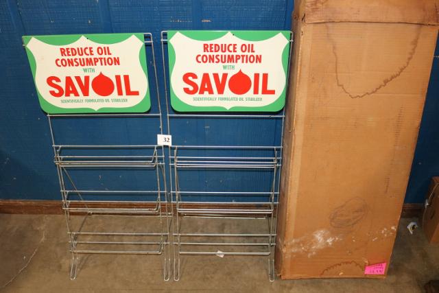 Pair of Oil Racks, "Savoil" Tin (1 of 3)