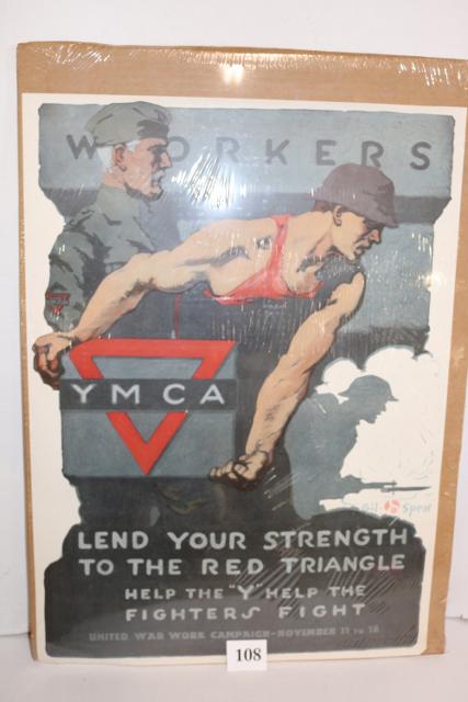 WWI - Workers YMCA Poster (1 of 1)