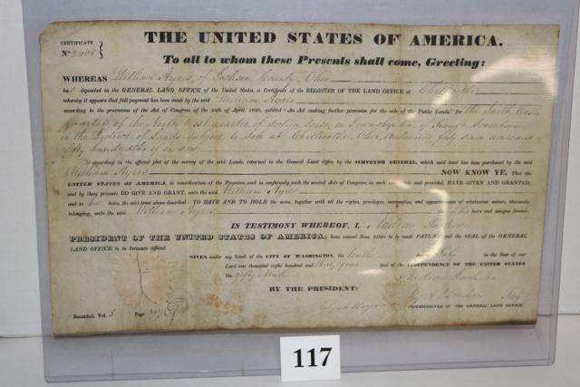 Andrew Jackson Land Grant (1 of 3)