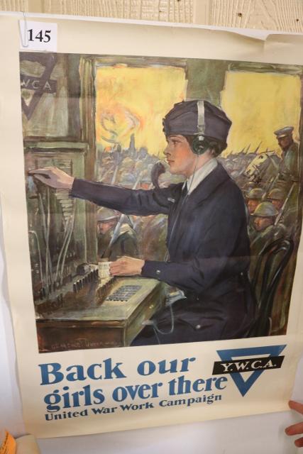 WWI Back Over Girls Over There Home Front Poster (1 of 2)
