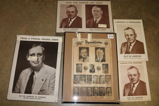 Landon 1936 Poster (lot of 5) (1 of 4)
