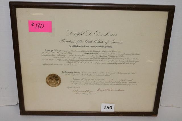 Dwight D. Eisenhower signed (1 of 2)