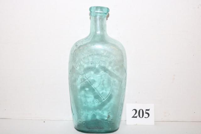 19 th  Century Ravenna Glass Works Flask (1 of 4)