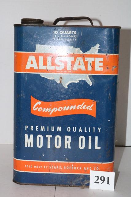 Allstate Motor Oil, Sears Premium Quality (1 of 2)
