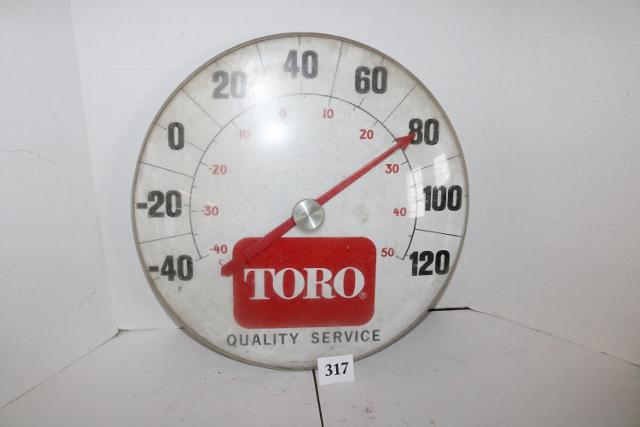 Toro Quality Service Thermometer: Toro Quality Service Thermometer, Made in USA, 18" Across, Great Condition
