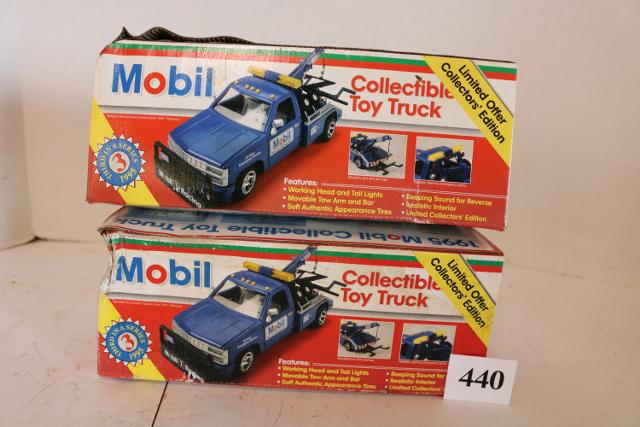 2 Mobil Tow Trucks: 2 Mobil Tow Trucks, Both still in box, Boxes are 5" Tall x 11 ½" Long