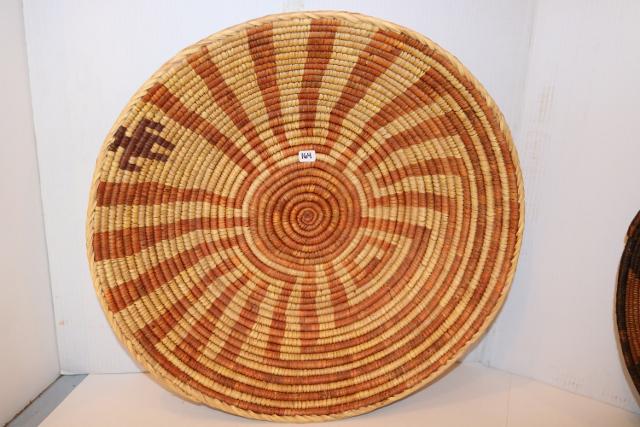 18" Hupa Basket: 18” Hupa Yoruk Karok Basket with human figure – very good condition - purchased at Estate auction - could be made in Pakistan