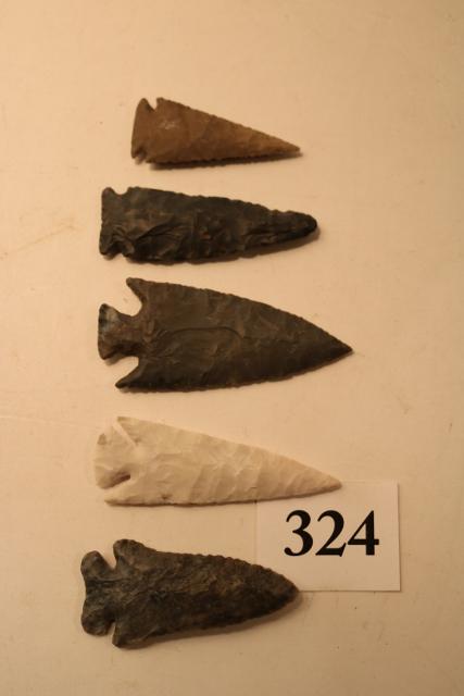 Ken. Woodland Point, Ohio Flint Ridge Bifurcate Point: Ken. Woodland Point, Ohio Flint Ridge Bifurcate Point, Kent. Fantail, Mo. Pinetree, Mo. E-Notch – age uncertain