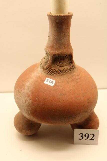 Caddo Vessel: 10 ½” Tall Caddo Vessel – Tripod – Ex. Lemons Collection