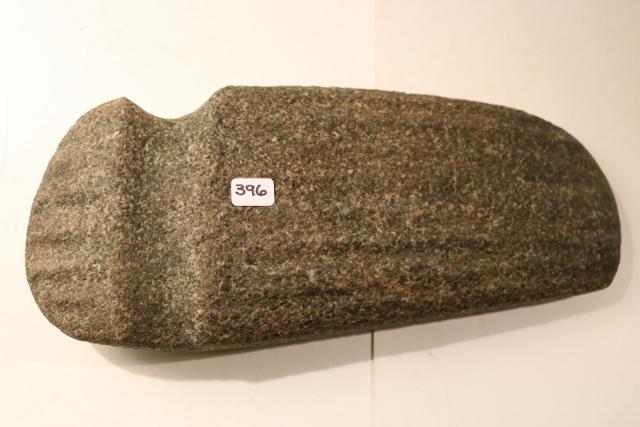 11" Large Grooved Axe: 11” Large Grooved Axe Wisconsin – Fluted Top/Bottom/Sides – Age Uncertain