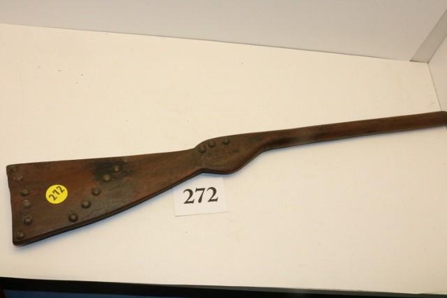 Northern Cheyenne Child’s Wood Toy Gun: Rare Plains Attributed to Northern Cheyenne Child’s Wood Toy Gun, 18 ½” long