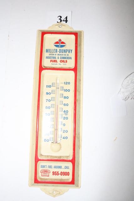 Miller – Dunphy Thermometer: Miller – Dunphy Thermometer Really nice condition. 13” Tall 3 ¾” Wide