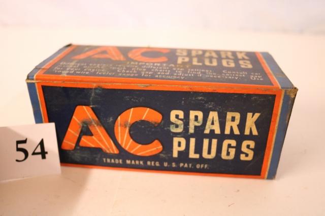 AC Spark Plugs: AC Spark Plugs Box in ok Condition and is full of spark plugs