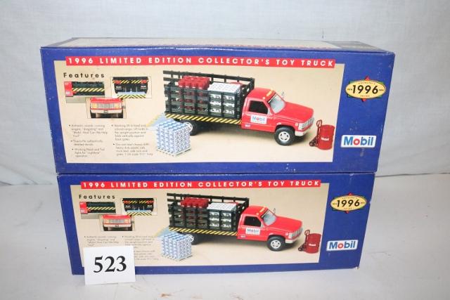 2 1996 Mobil Toy Truck: 2 1996 Mobil Toy Truck, Boxes has very Slight wear at 12” Long x 5” Wide